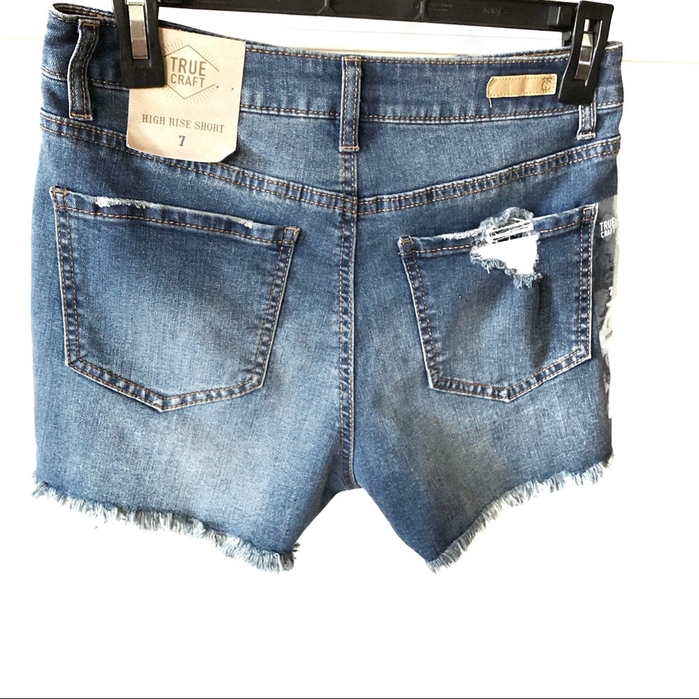 True Craft Distresses High Rise Jean Short… - Picture 3 of 7
